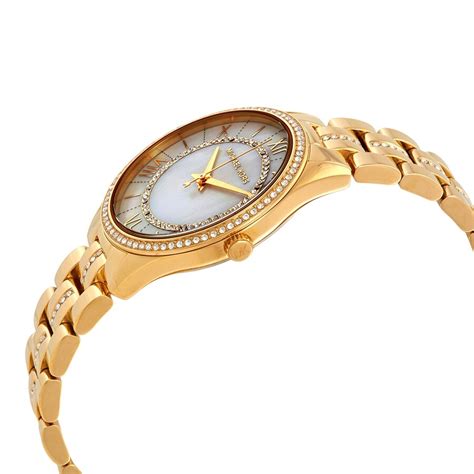 michael kors mk3899|Michael Kors Lauryn Crystal Mother of Pearl Dial Ladies Watch .